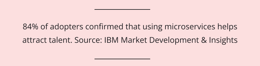 Attract talent microservices benefits advantages of microservices