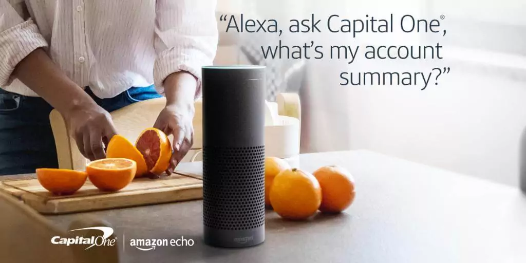 Alexa capital one skill IoT banking